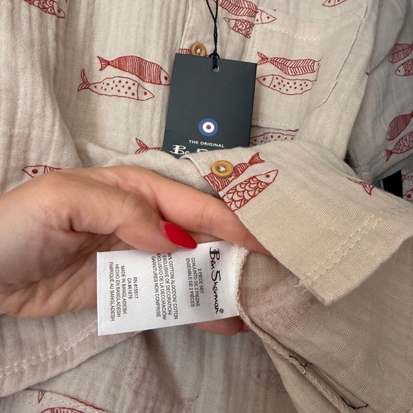 Ben Sherman NWT baby boy toddler kids 2T two piece matching fishing Set - Picture 3 of 3